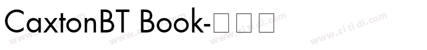 CaxtonBT Book字体转换